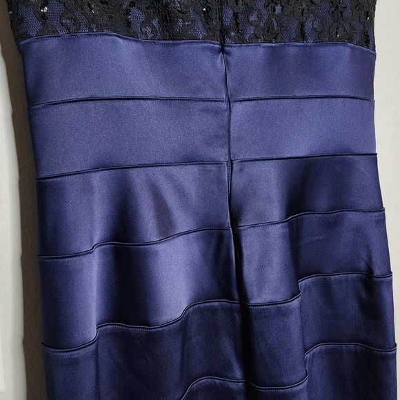 Eliza J. Navy/Black Lace sleeveless dress - Picture 8 of 17